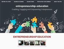 Tablet Screenshot of entrepreneurship-education.com